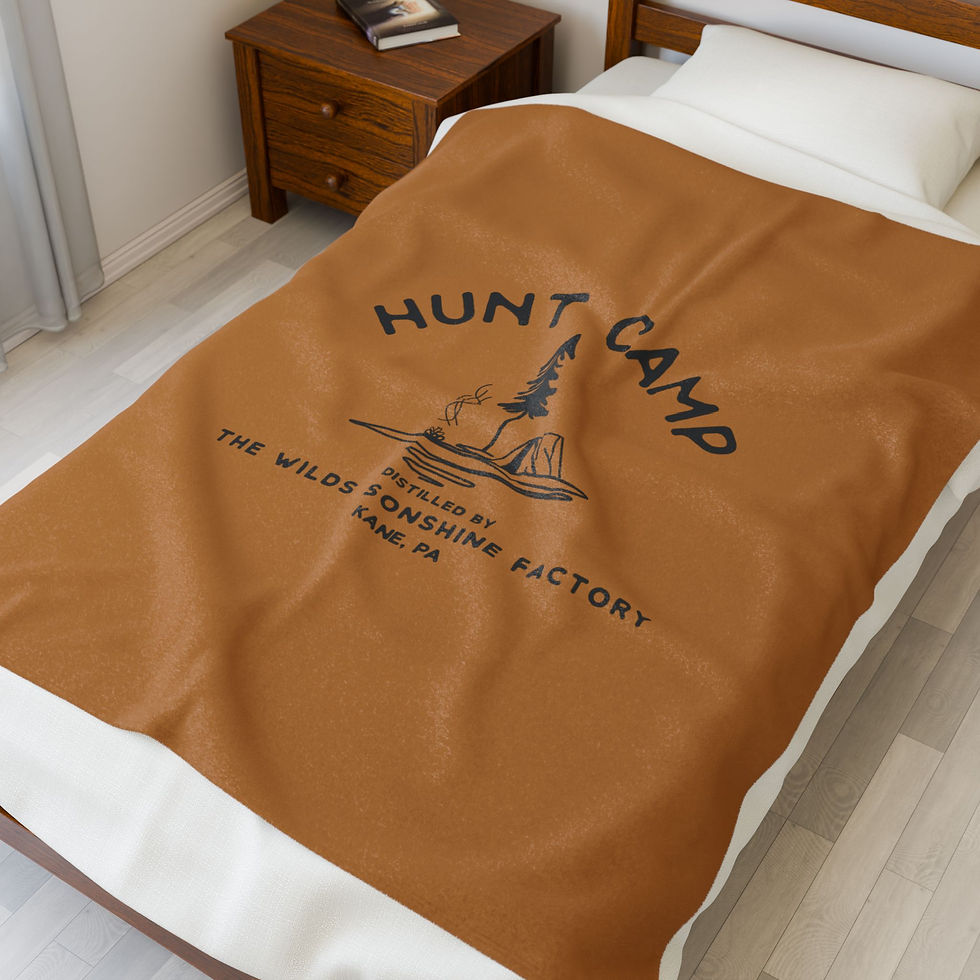 Thumbnail: BLANKET- Hunt Camp Logo