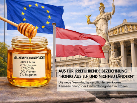 Herkunftskennzeichnung bei Honig: Meilenstein für Transparenz, Konsumentenschutz und heimische Imkerei