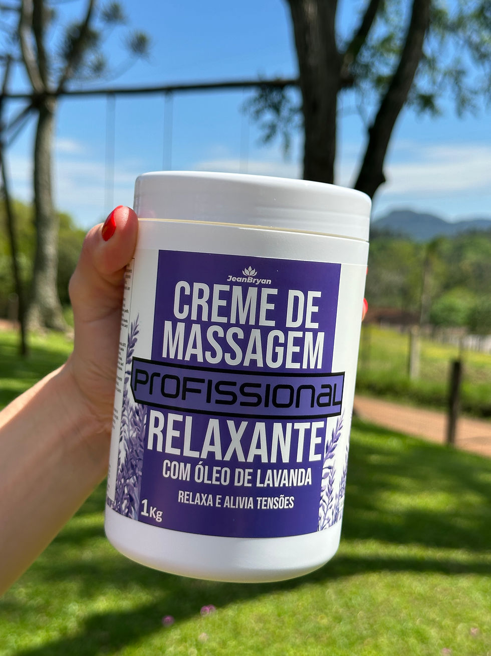 Creme de Massagem Relaxante com Óleo de Lavanda 1kg