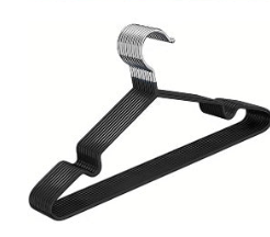 Thumbnail: Clothes Hangers 10 Pack Anti Slip Plastic Hanger Clothes Rack Organizer