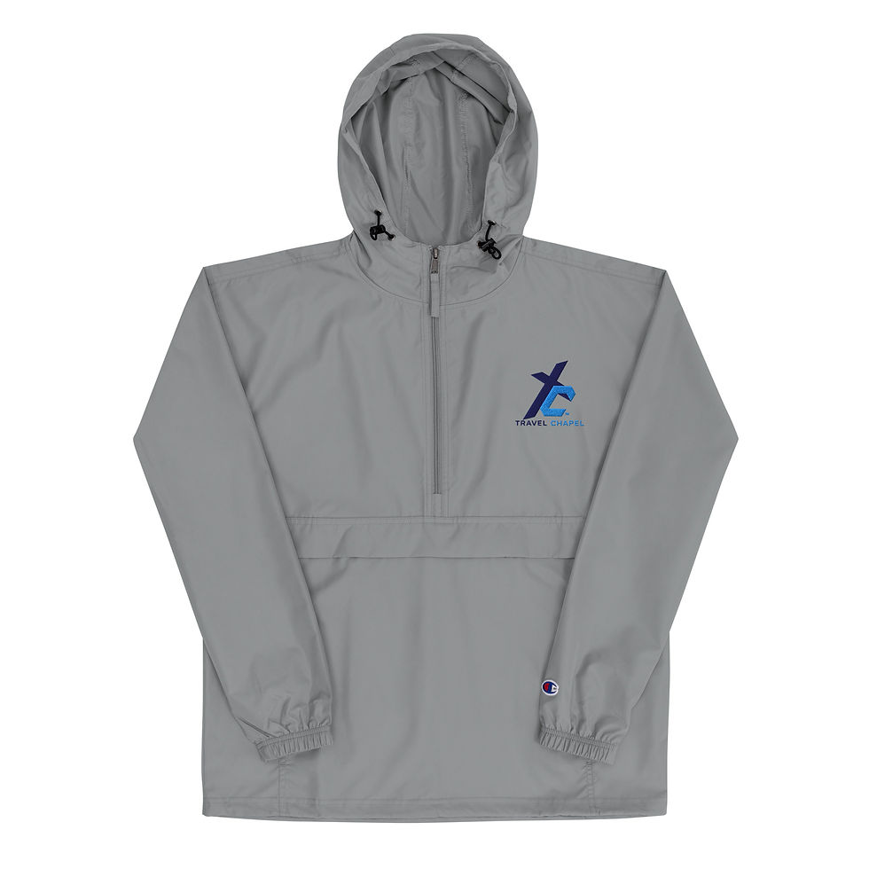 Thumbnail: Travel Chapel Embroidered Champion Packable Jacket