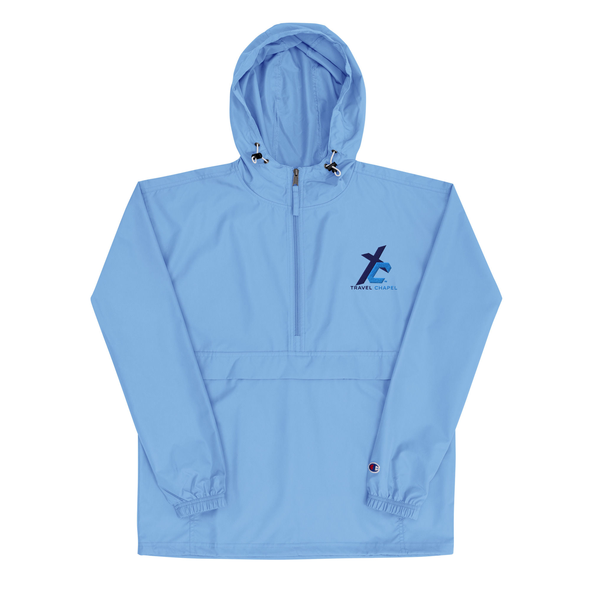 Travel Chapel Embroidered Champion Packable Jacket