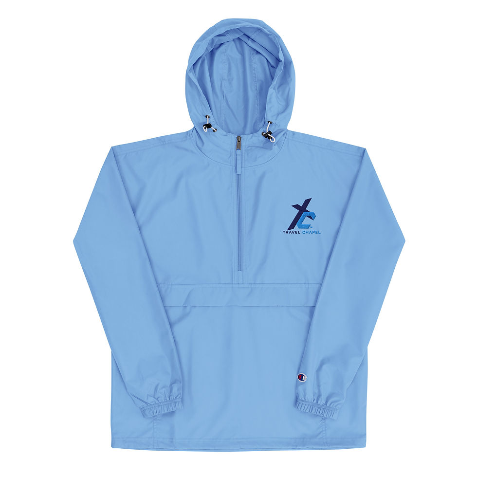 Thumbnail: Travel Chapel Embroidered Champion Packable Jacket