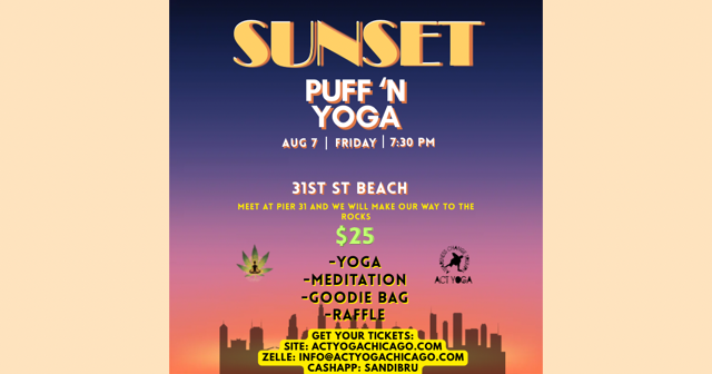 Sunset Puff 'N Yoga