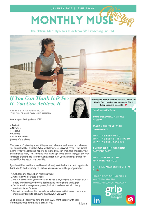 GRIP Monthly Muse - January 2025