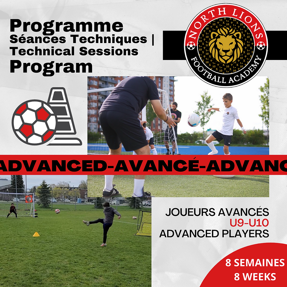 U9-U10 | Programme Séances Techniques | Technical Sessions Program