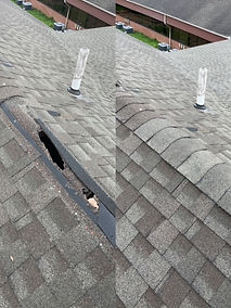 before and after roof repair