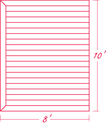 Drawing of a deck component from a product that lets you build your own deck, from InstaDeck, a deck builder in Calgary, Alberta, Canada.