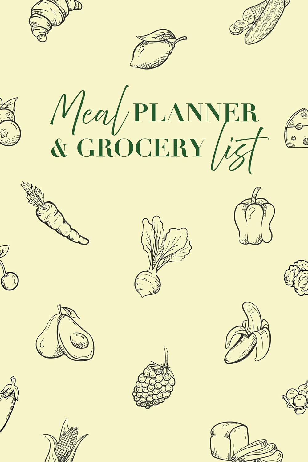 Weekly Meal Planner And Grocery List Book