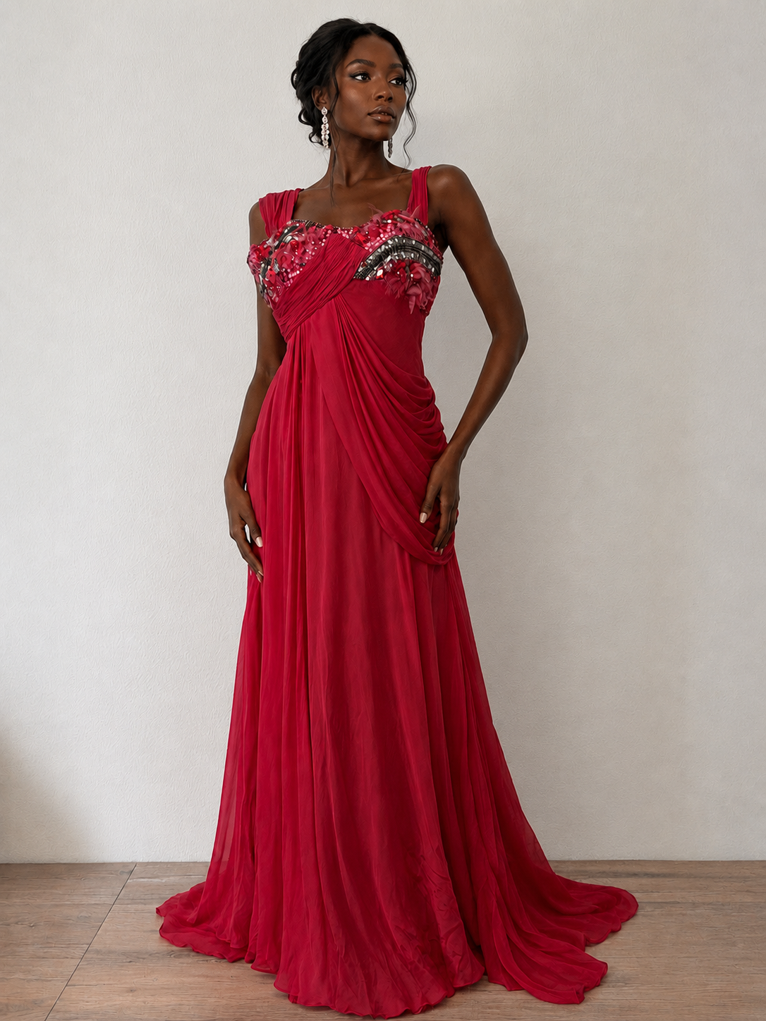 Damenkleid - Rouge