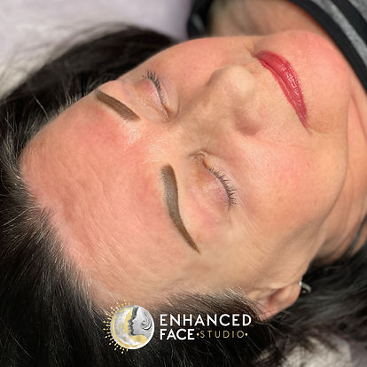Cosmetic tattoo and microblading create these defined eyebrows in New Jersey