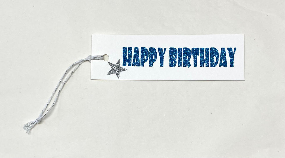 Thumbnail: Gift Tag - Happy Birthday