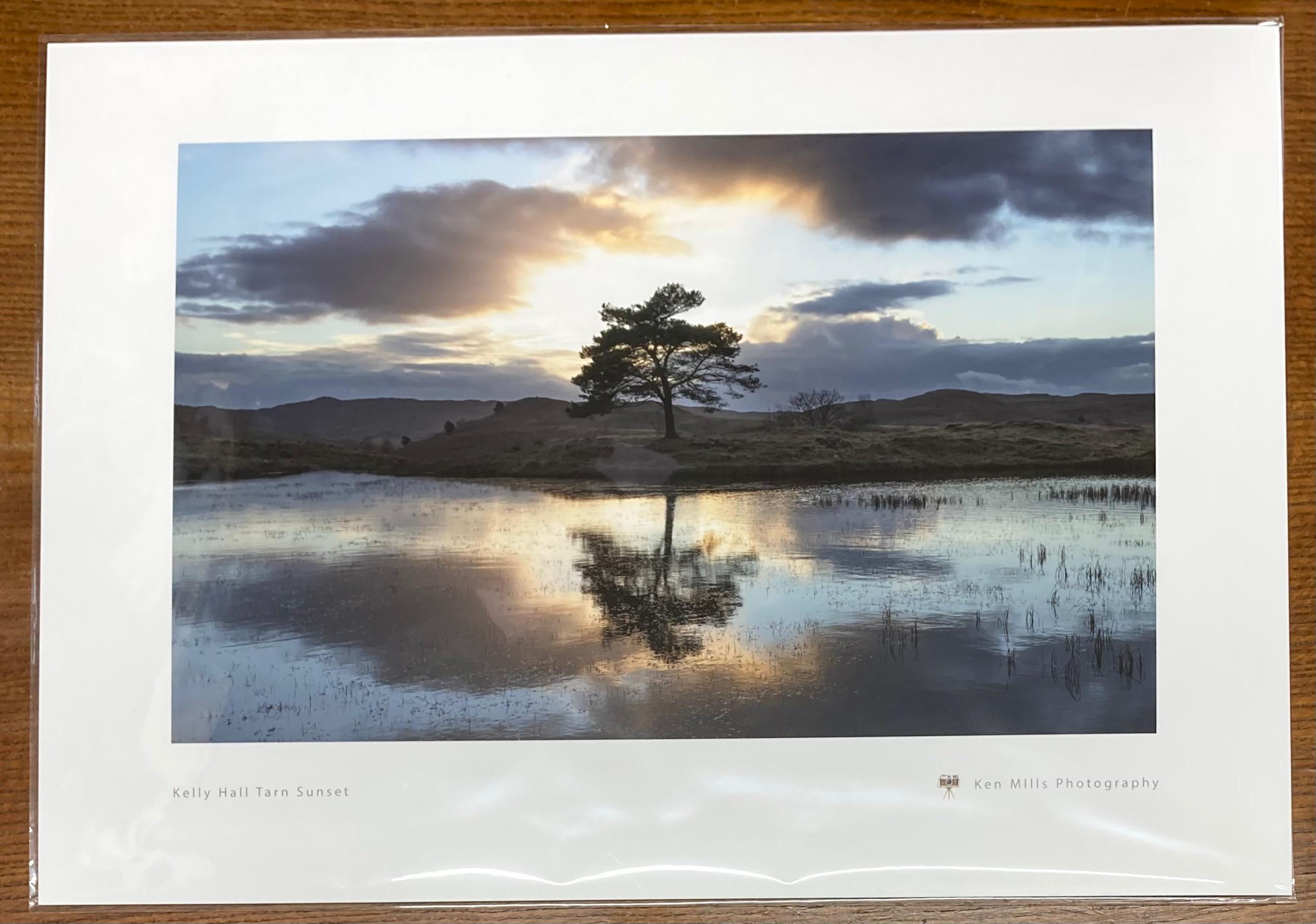 A2 Kelly Hall Tarn at Sunset Print