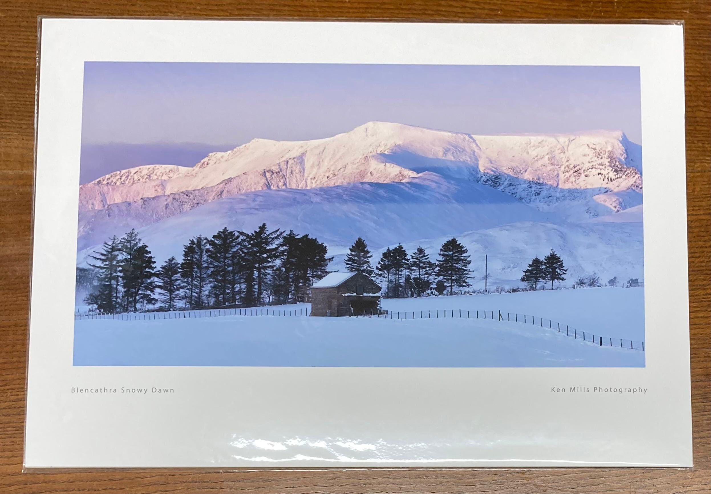 A2 Blencathra Snowy Dawn Print