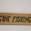 Thumbnail: Oak 'Gone Fishing' Wooden Sign