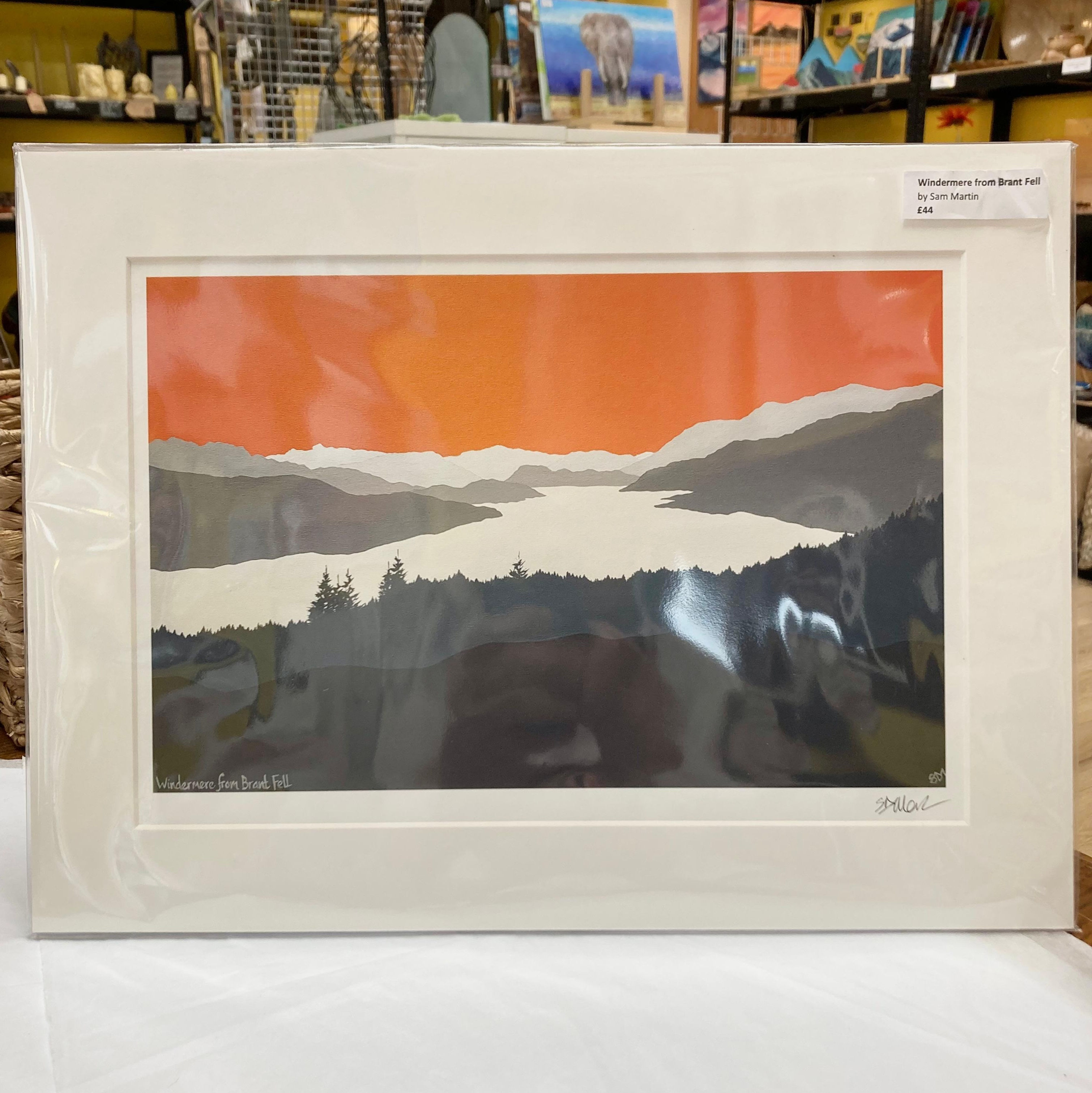 "Windermere from Brant Fell" Print