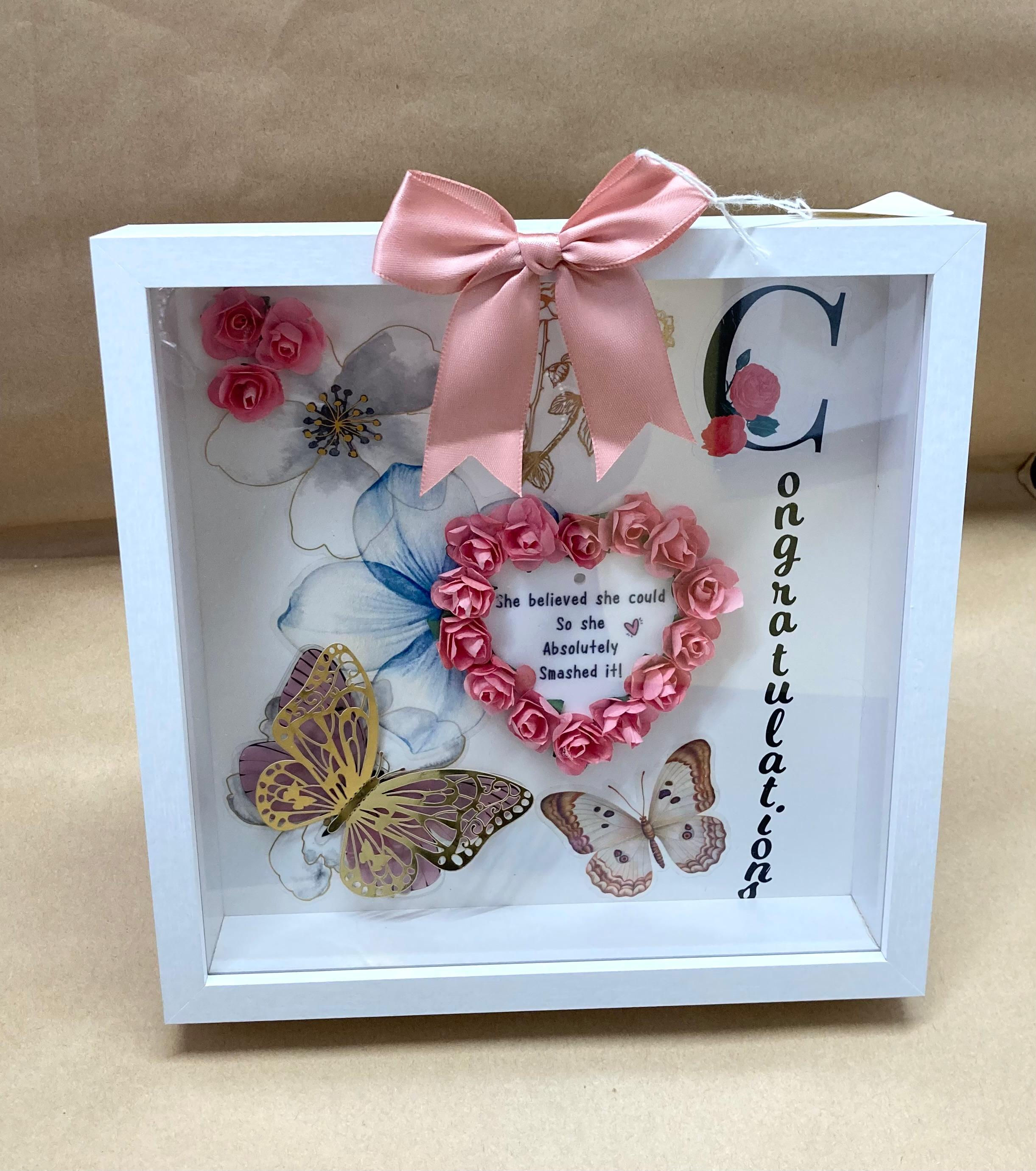 "Congratulations" Box Frame