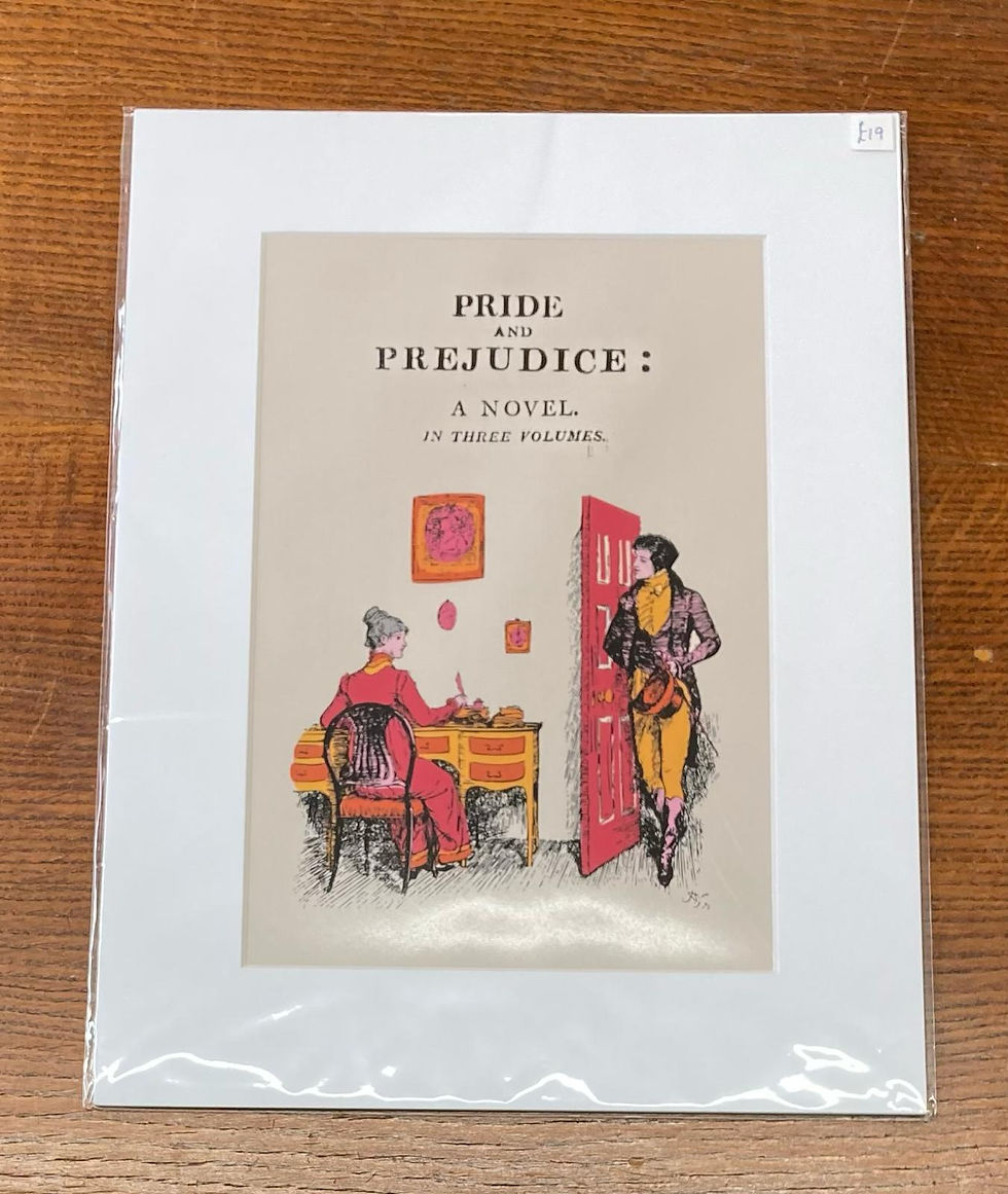 Mounted Pride and Prejudice Print