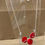 Thumbnail: Red Triple Button Necklace - SSP20