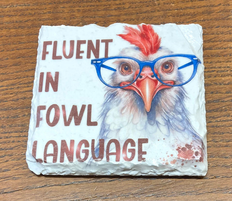 Chicken Slate Coaster