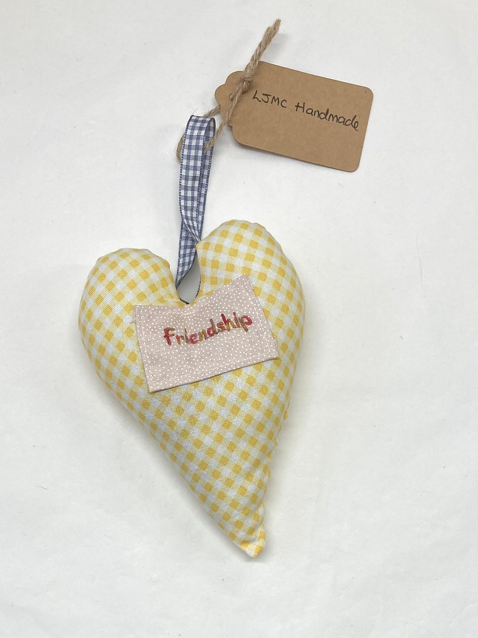 Thumbnail: Gingham Lavender Heart Hangers