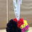Thumbnail: Rainbow and Black Bow Heart Car Decoration