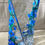Thumbnail: Blue Floral Spiral Glass Vase
