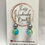 Thumbnail: Silver and Cracked Glass Dangle Drop Earrings