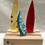 Thumbnail: Set of 3 Fused Glass Flames - Yellow, Red and Blue