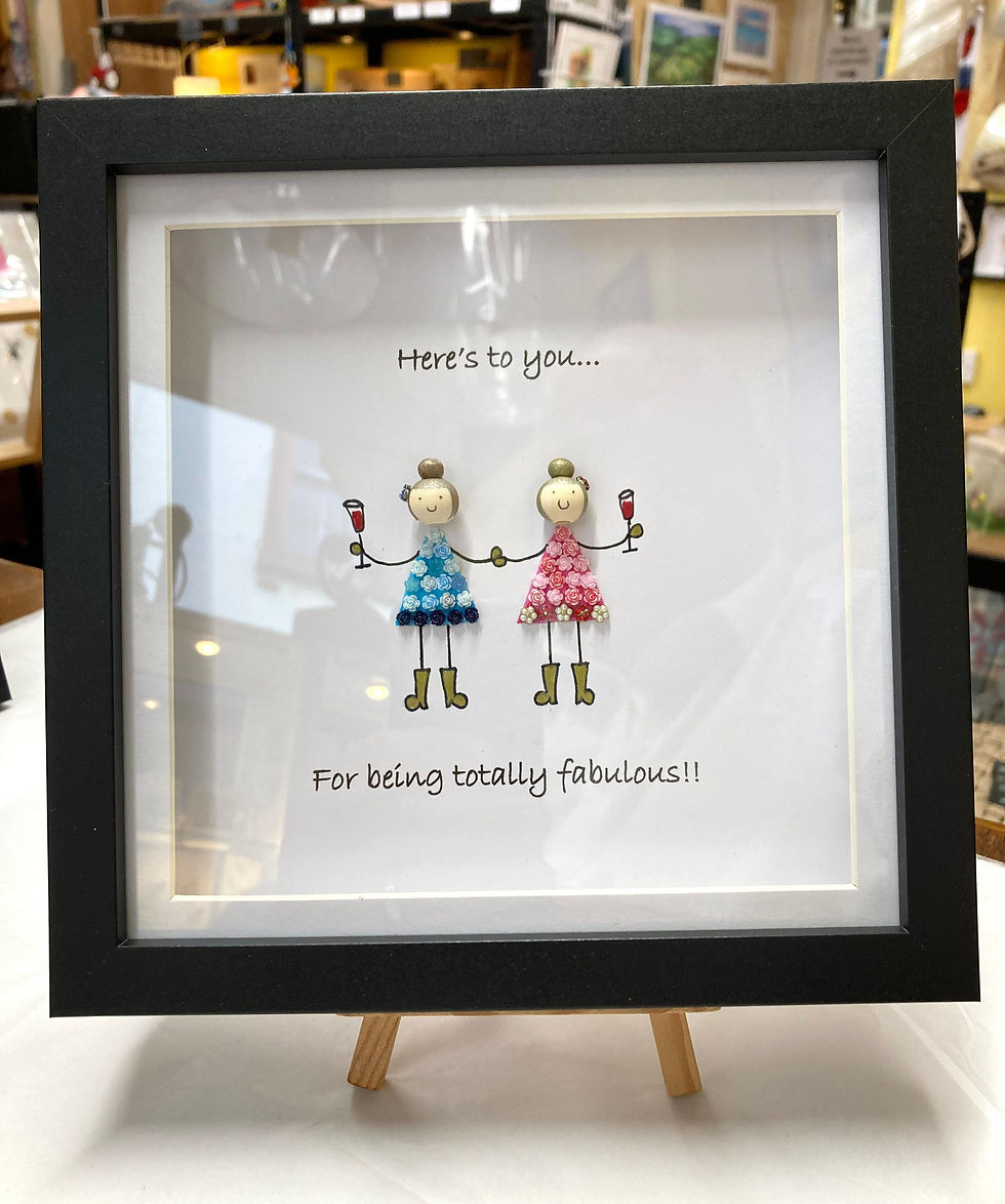 Thumbnail: "Here's to you...For being totally fabulous!!" Black Frame