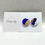 Thumbnail: Blue and Pink Marbled Polymer Clay Stud Earrings