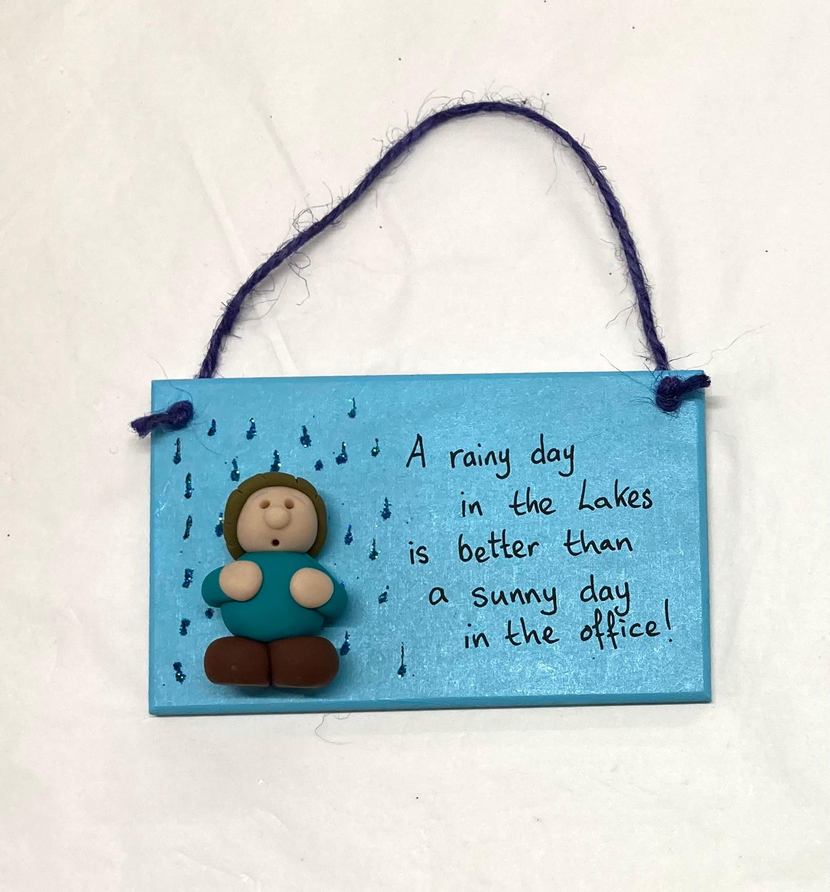"A Rainy Day..." Plaque