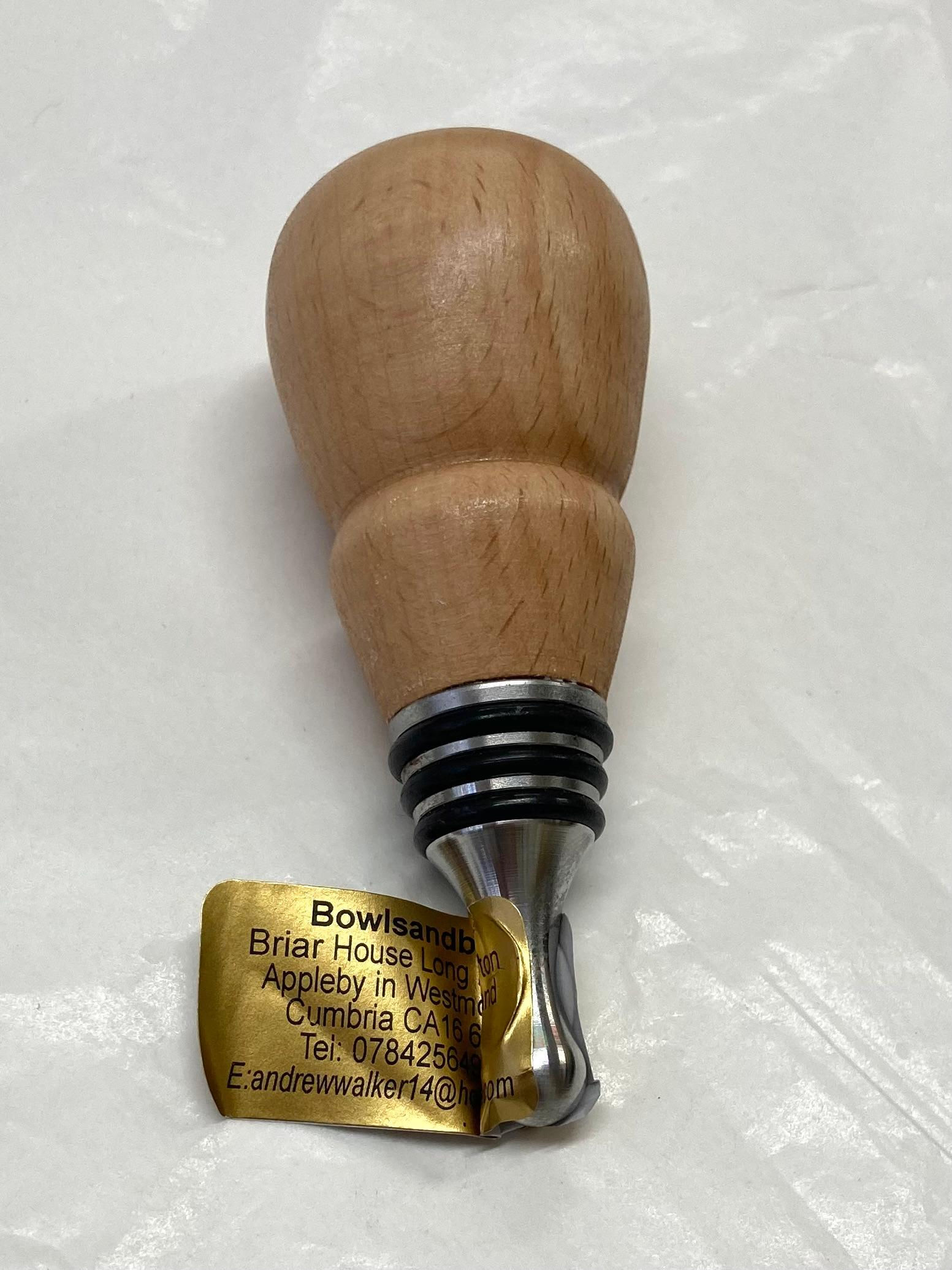 Wooden Bottle Stopper - Beech 1