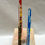 Thumbnail: Set of 3 Fused Glass Flames - Orange, Yellow and Blue