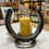 Thumbnail: Horseshoe Candle Holder with Bee Pillar Candle FD995