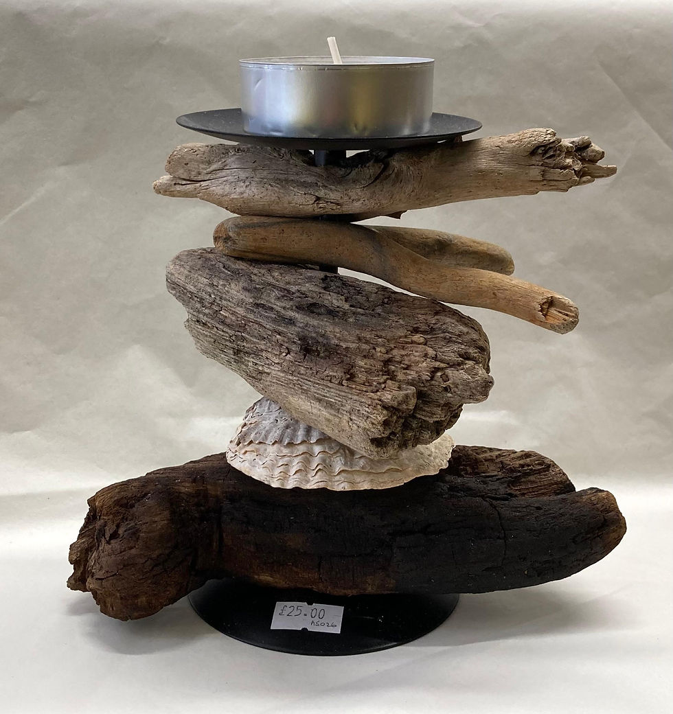 Large Driftwood Candle Holder AS026