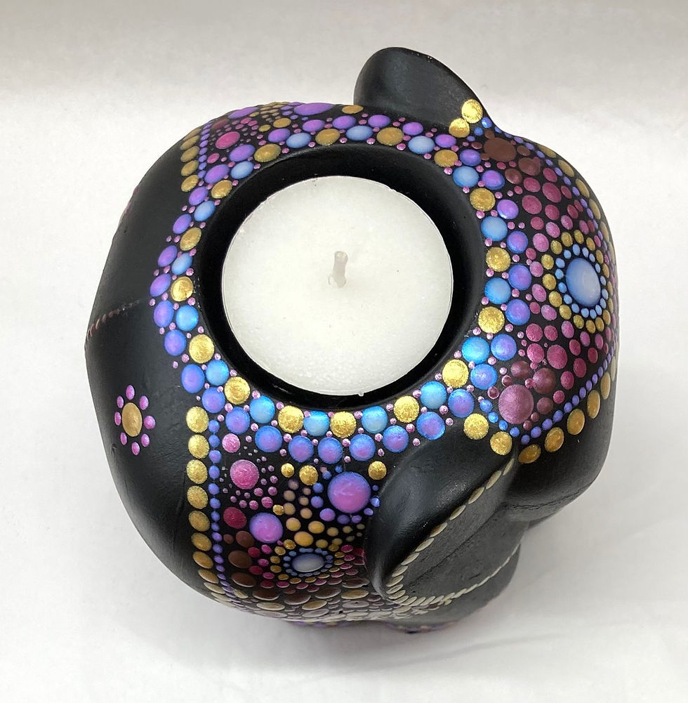 Thumbnail: Black Elephant Tealight Holder