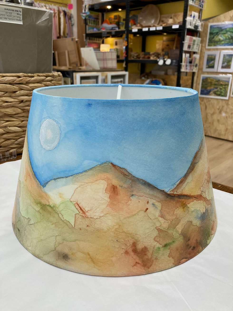 Thumbnail: Handpainted Lampshade - Mountains