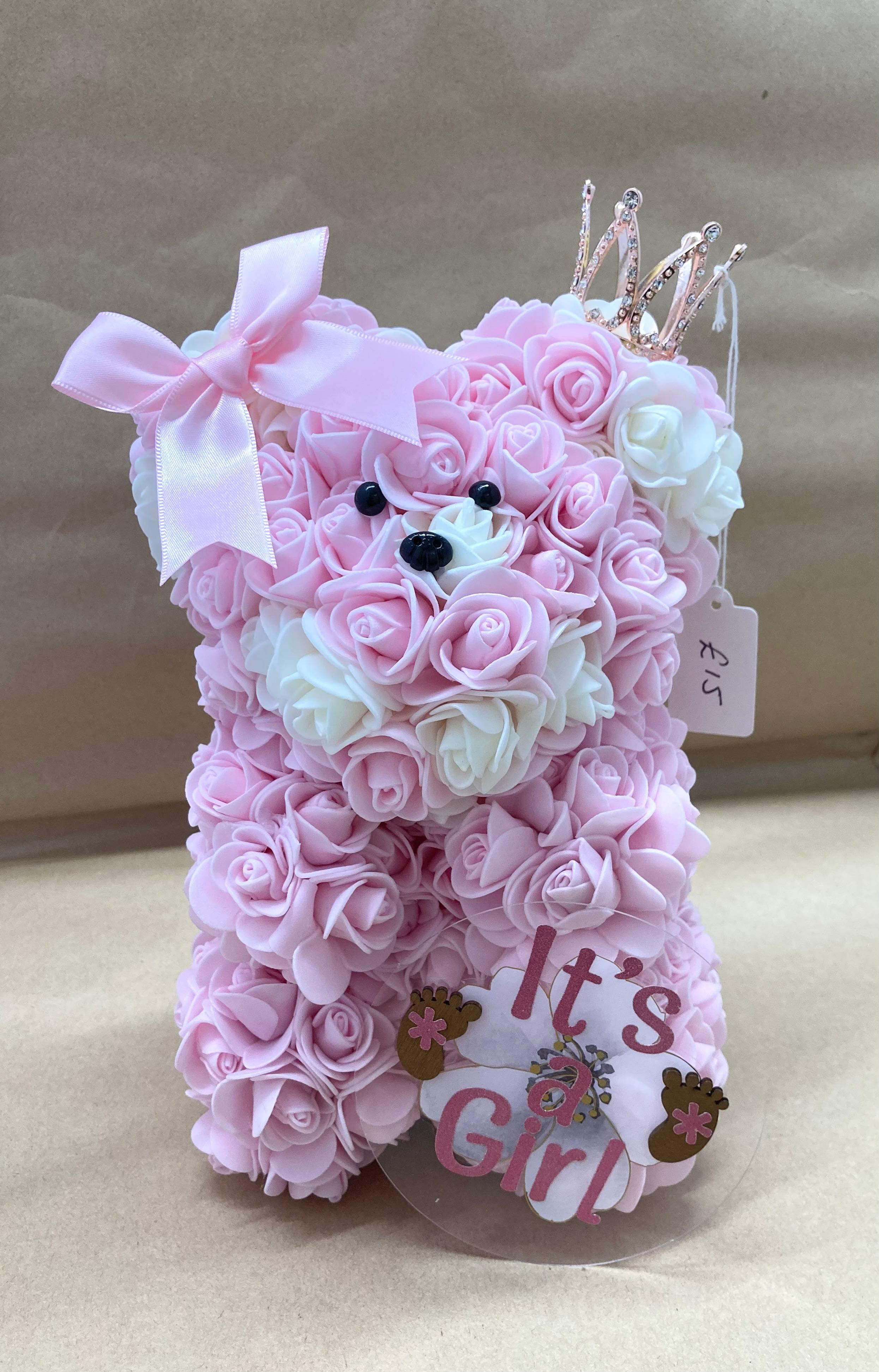 Small Pink "It's a Girl" Bear