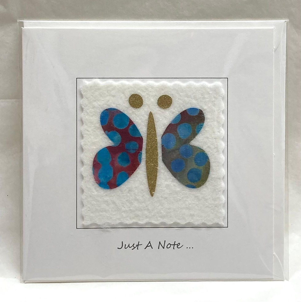 "Just A Note" Butterfly Card