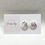 Thumbnail: White and Grey Marbled Polymer Clay Stud Earrings
