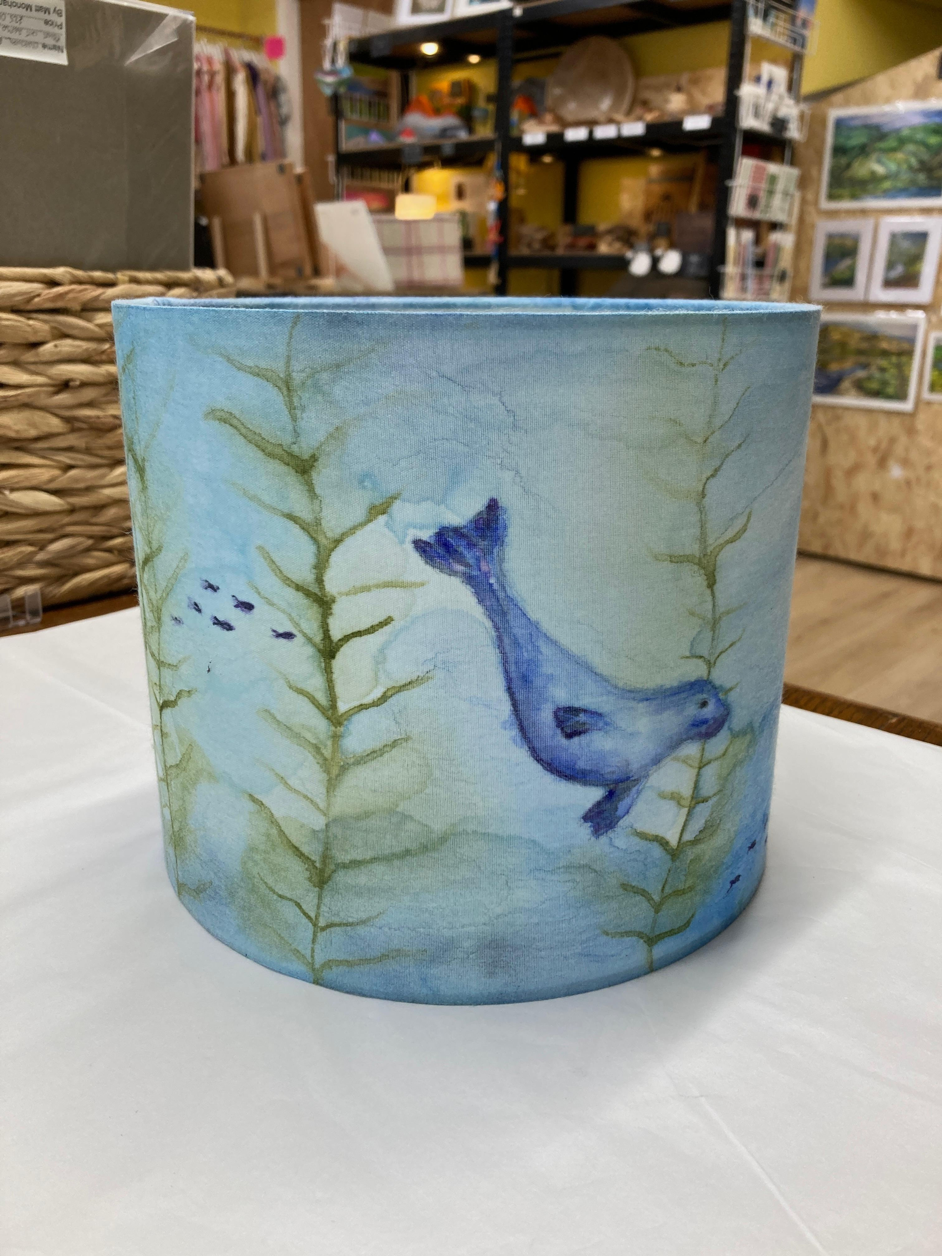 Handpainted Lampshade - Seals