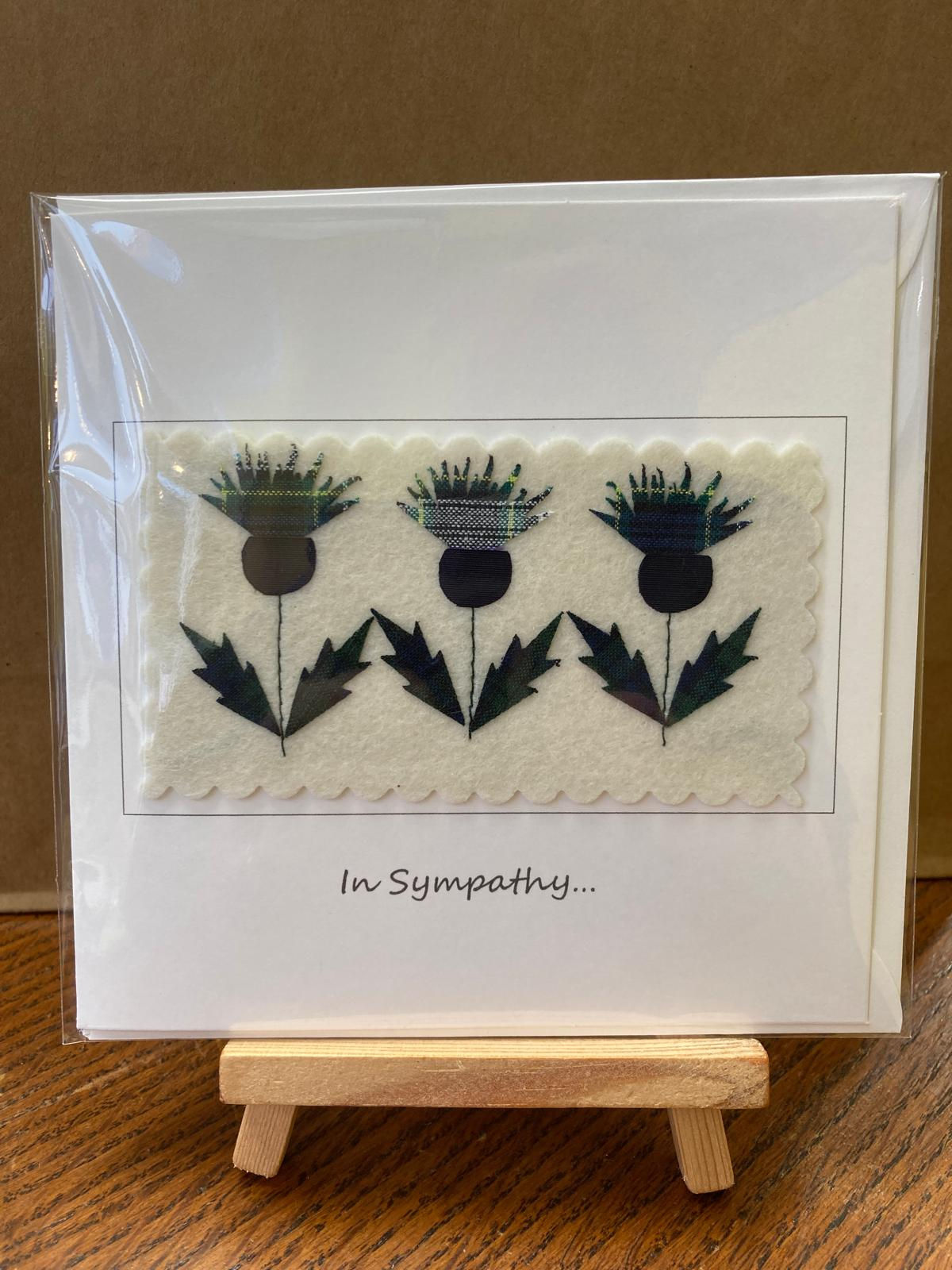 "In Sympathy" Thistles Sympathy Card