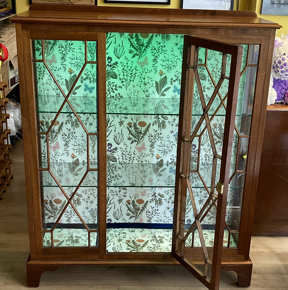 Thumbnail: Large Glass Display Cabinet with lights