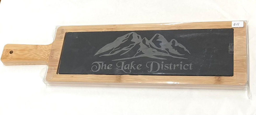 Small Slate Platter in Bamboo - The Lake District