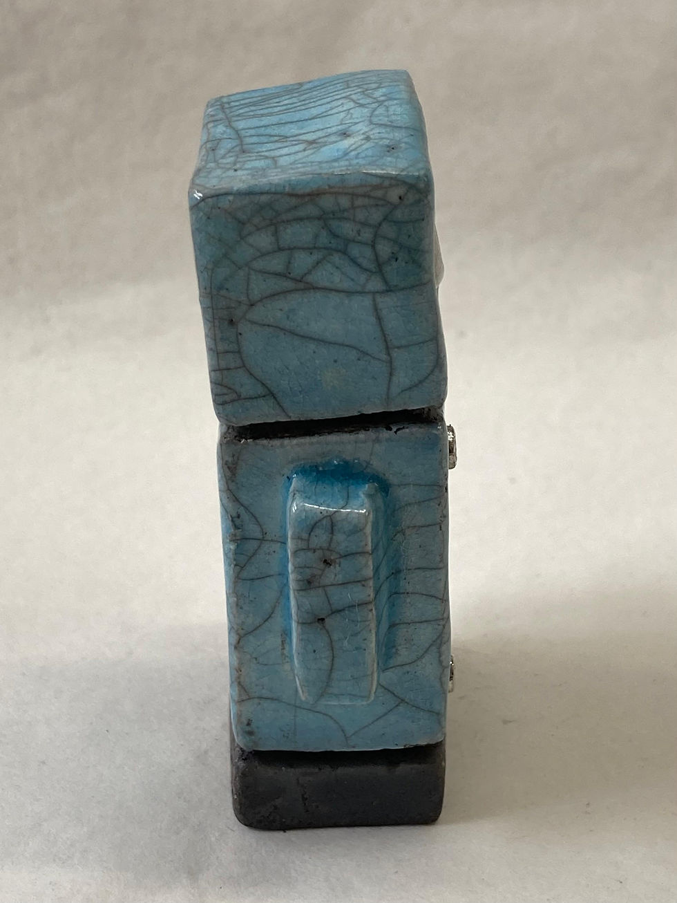 Thumbnail: Small Raku Robot - Blue