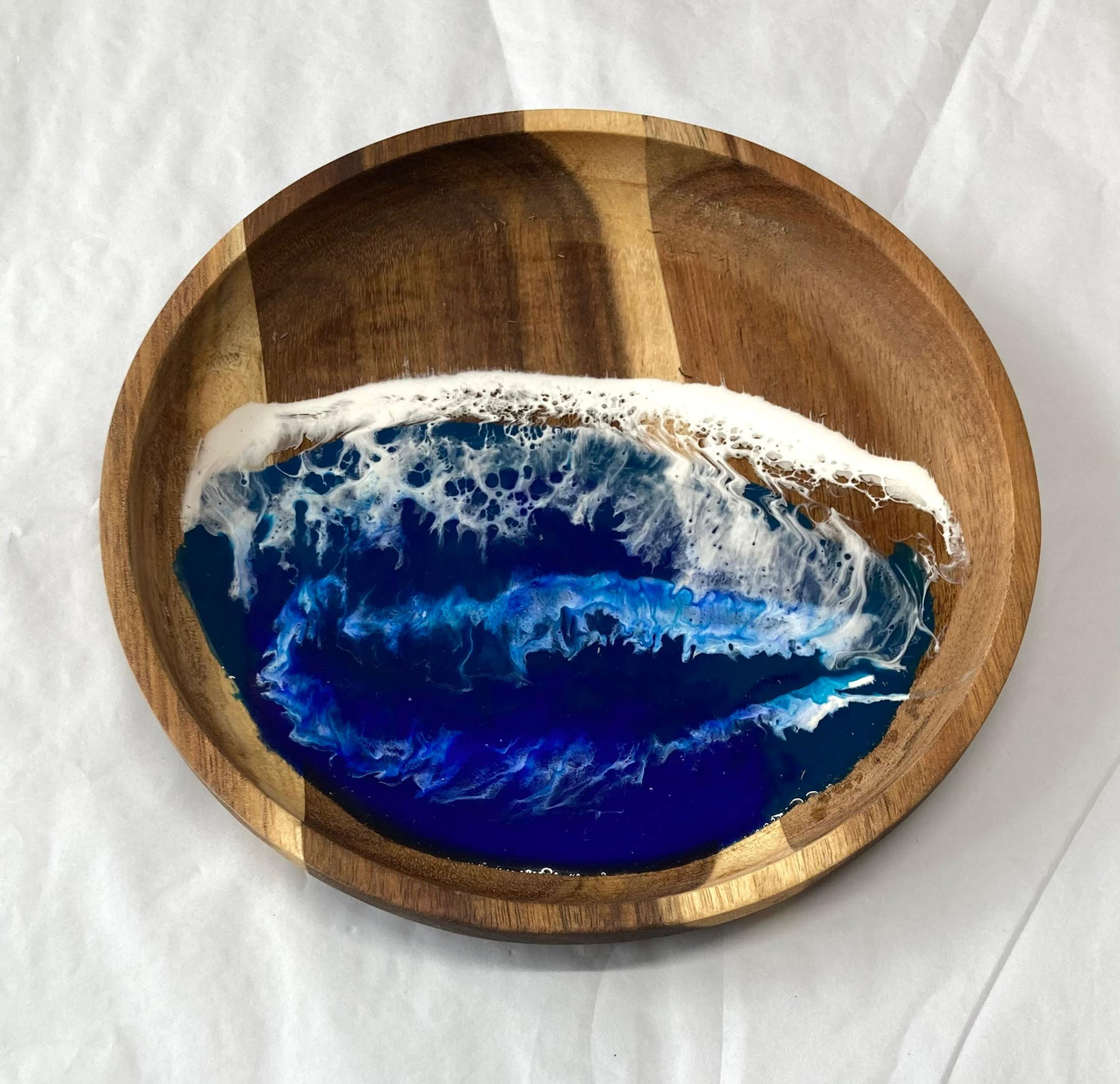 Small Round Wave Platter #357