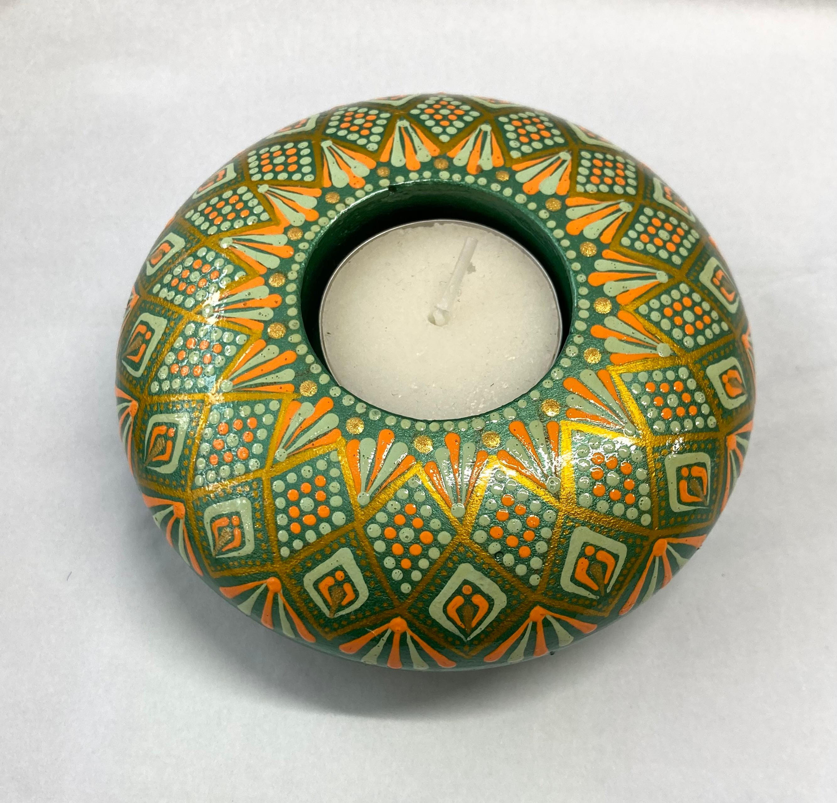 "Diamond Mosaic" Tea Light Holder