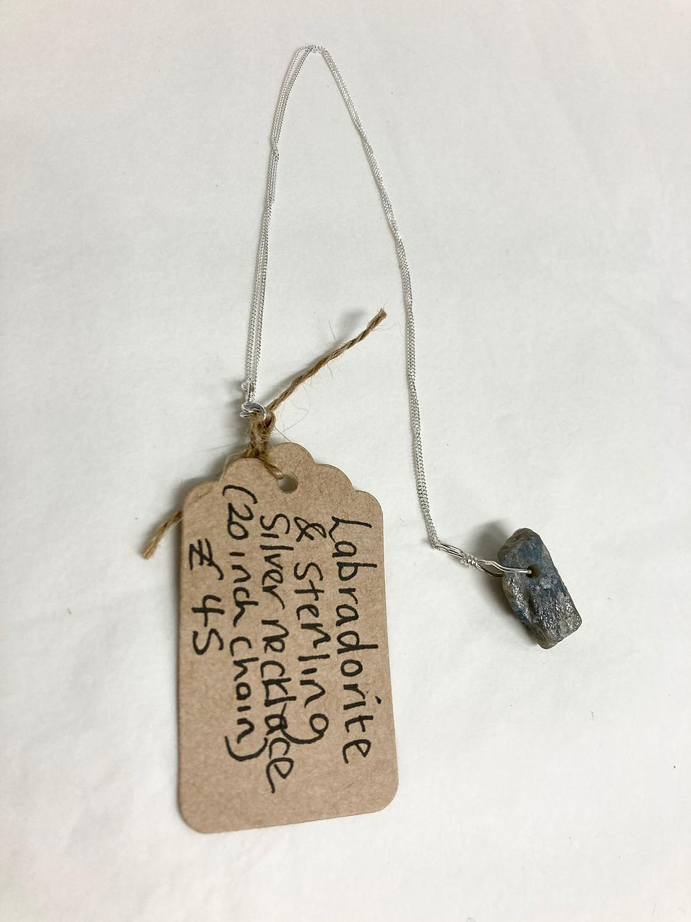 Labradorite and Sterling Silver Necklace - JOTE54