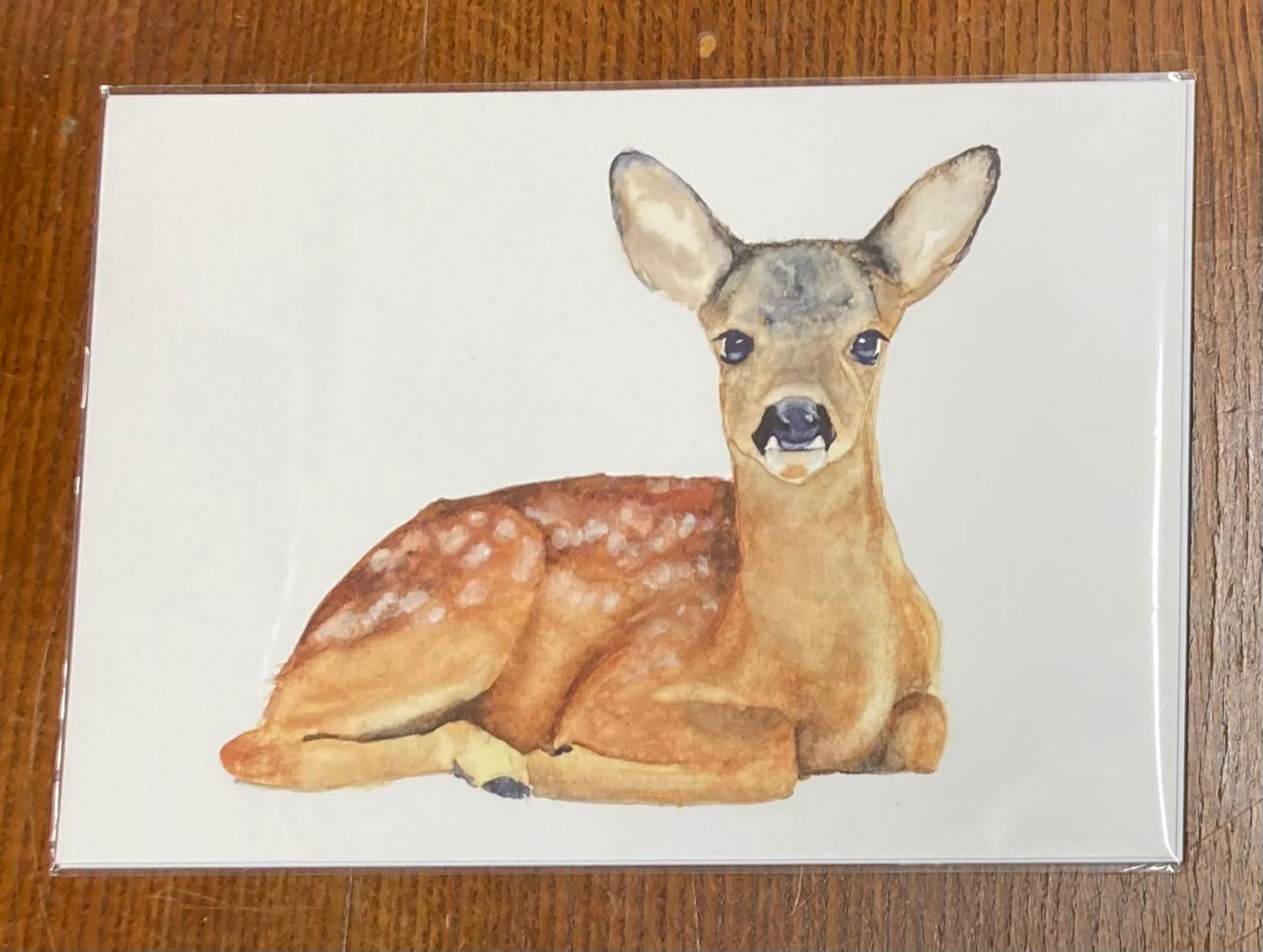 Deer Watercolour Print